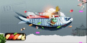 Phông Nền, Biển Quảng Cáo Hải Sản (2)