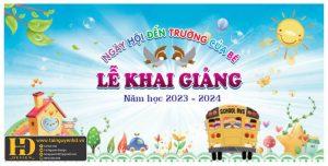Phông Nền Khai Giảng - Ngày Hội Đến Trường Của Bé (25)