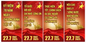 Phướn Đứng Ngày Thương Binh Liệt Sỹ