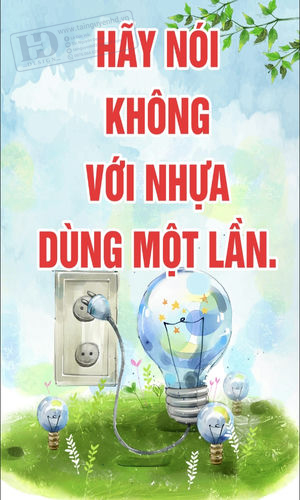 Poster - Phướn Treo Ngày Trái Đất, Môi Trường (12)