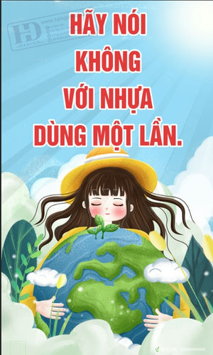 Poster - Phướn Treo Ngày Trái Đất, Môi Trường (2)