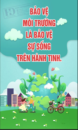 Poster - Phướn Treo Ngày Trái Đất, Môi Trường (23)