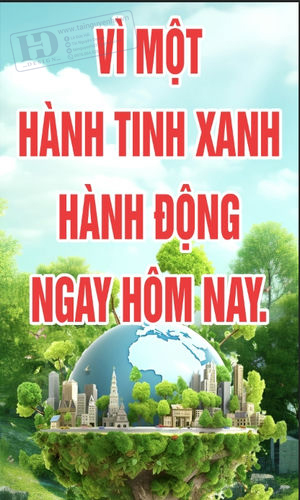 Poster - Phướn Treo Ngày Trái Đất, Môi Trường (28)