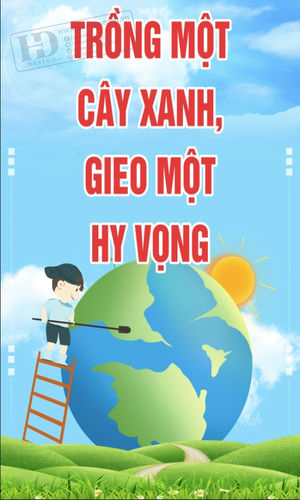 Poster - Phướn Treo Ngày Trái Đất, Môi Trường (3)