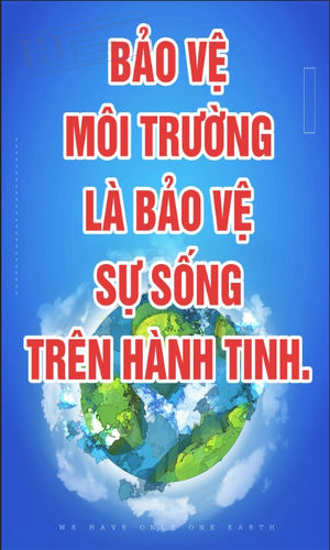 Poster - Phướn Treo Ngày Trái Đất, Môi Trường (4)