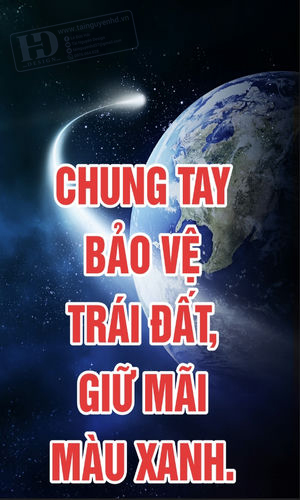 Poster - Phướn Treo Ngày Trái Đất, Môi Trường (6)