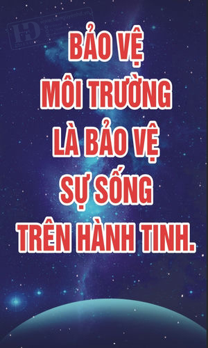 Poster - Phướn Treo Ngày Trái Đất, Môi Trường (7)