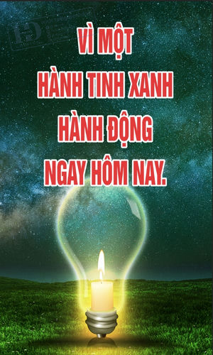 Poster - Phướn Treo Ngày Trái Đất, Môi Trường (9)
