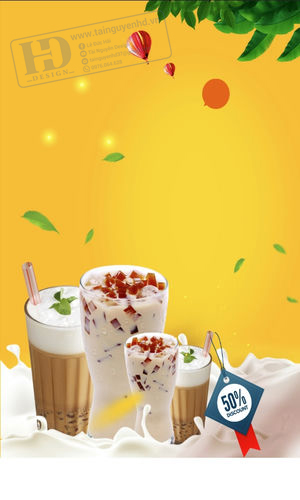 Poster Trà Sữa - Sinh Tố - Nước Ép Trái Cây (13)