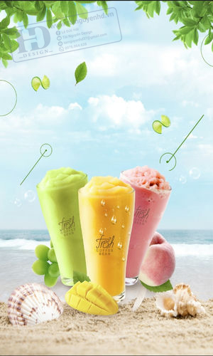Poster Trà Sữa - Sinh Tố - Nước Ép Trái Cây (22)