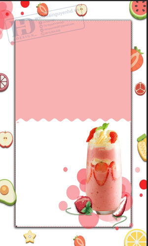 Poster Trà Sữa - Sinh Tố - Nước Ép Trái Cây (23)