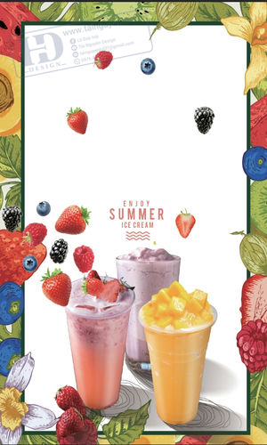 Poster Trà Sữa - Sinh Tố - Nước Ép Trái Cây (32)