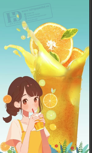 Poster Trà Sữa - Sinh Tố - Nước Ép Trái Cây (33)