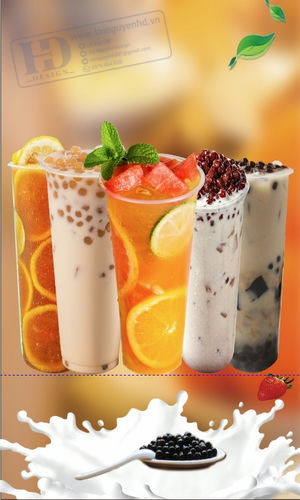 Poster Trà Sữa - Sinh Tố - Nước Ép Trái Cây (36)