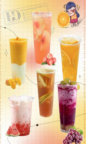 Poster Trà Sữa - Sinh Tố - Nước Ép Trái Cây (38)