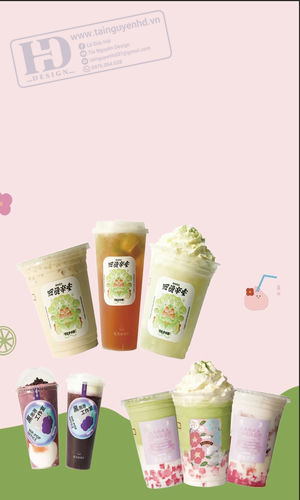 Poster Trà Sữa - Sinh Tố - Nước Ép Trái Cây (4)