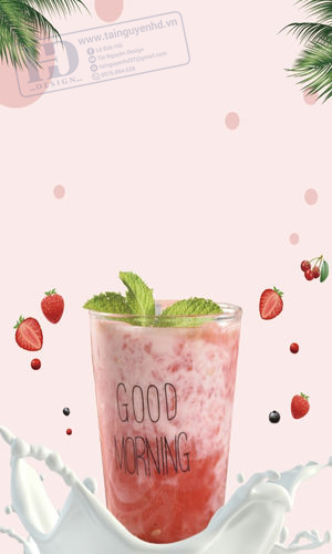 Poster Trà Sữa - Sinh Tố - Nước Ép Trái Cây (7)