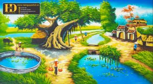 Tranh Đồng Quê - Tranh Sơn Dầu (19)