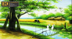 Tranh Đồng Quê - Tranh Sơn Dầu (2)