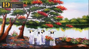 Tranh Đồng Quê - Tranh Sơn Dầu (34)
