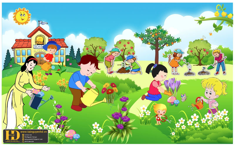 Tranh Trang Trí Trường Mầm Non (12)