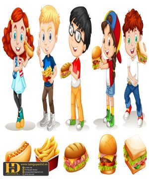 Vector Học Sinh - Em Bé (103)