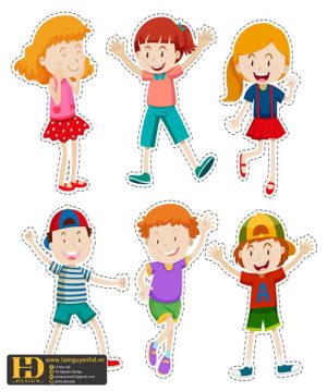 Vector Học Sinh - Em Bé (104)