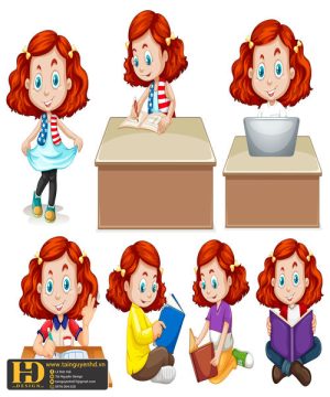 Vector Học Sinh - Em Bé (105)