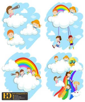 Vector Học Sinh - Em Bé (107)