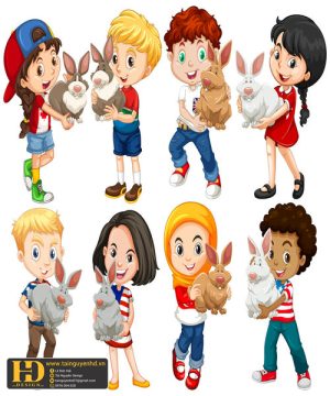 Vector Học Sinh - Em Bé (29)