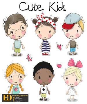 Vector Học Sinh - Em Bé (61)