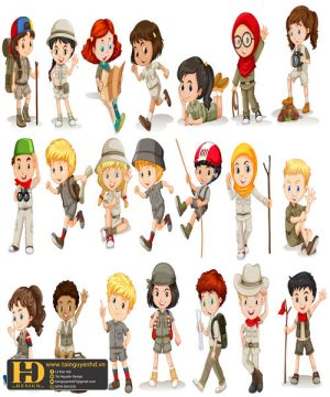 Vector Học Sinh - Em Bé (76)