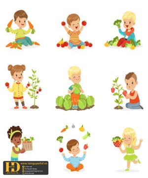 Vector Học Sinh - Em Bé (77)