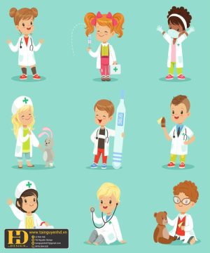 Vector Học Sinh - Em Bé (80)