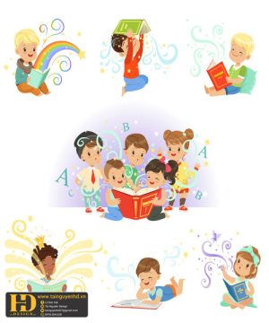 Vector Học Sinh - Em Bé (86)