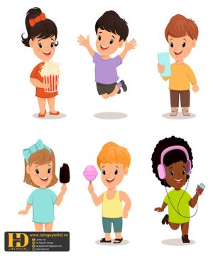 Vector Học Sinh - Em Bé (97)