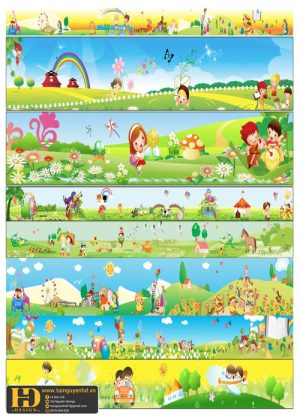 Vector Tranh Khu Vui Chơi Mầm Non (15)