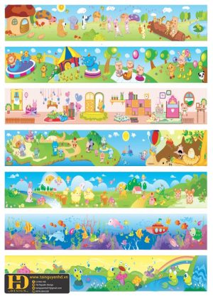 Vector Tranh Khu Vui Chơi Mầm Non (17)