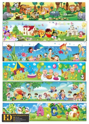 Vector Tranh Khu Vui Chơi Mầm Non (18)