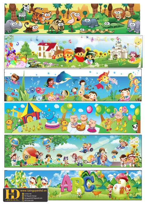 Vector Tranh Khu Vui Chơi Mầm Non (18)