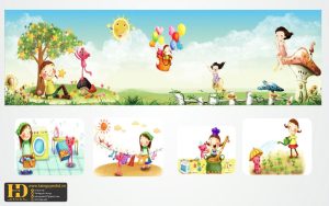 Vector Tranh Khu Vui Chơi Mầm Non (24)