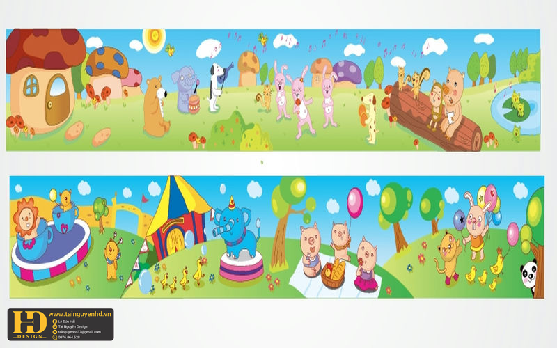 Vector Tranh Khu Vui Chơi Mầm Non (30)