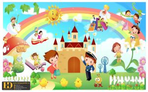 Vector Tranh Khu Vui Chơi Mầm Non (37)
