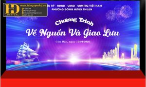Backdrop chương trình về nguồn và giao lưu
