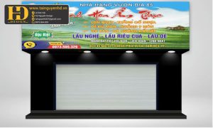 Bảng biển nhà hàng Vườn Bia 85