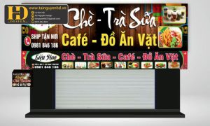 Biển bảng Hoa Liệu chè trà sữa cafe đồ ăn vặt