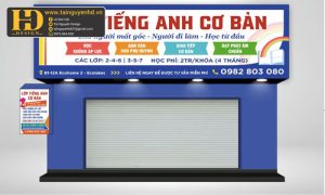 Biển bảng Quảng cáo Lớp tiếng anh