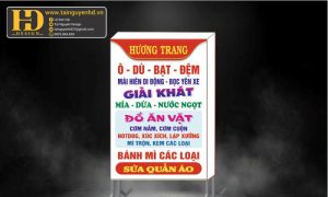Biển vẫy Hương Trang ô dù bạt đệm - ăn vặt