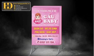 Biển vẫy Thời trang mẹ & bé gấu Baby