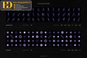 Bộ Sưu Tập Tia Sáng Và Hiệu Ứng Lóe Ống Kính